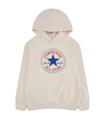 SUDADERA CONVERSE BOYS NATURAL IVORY
